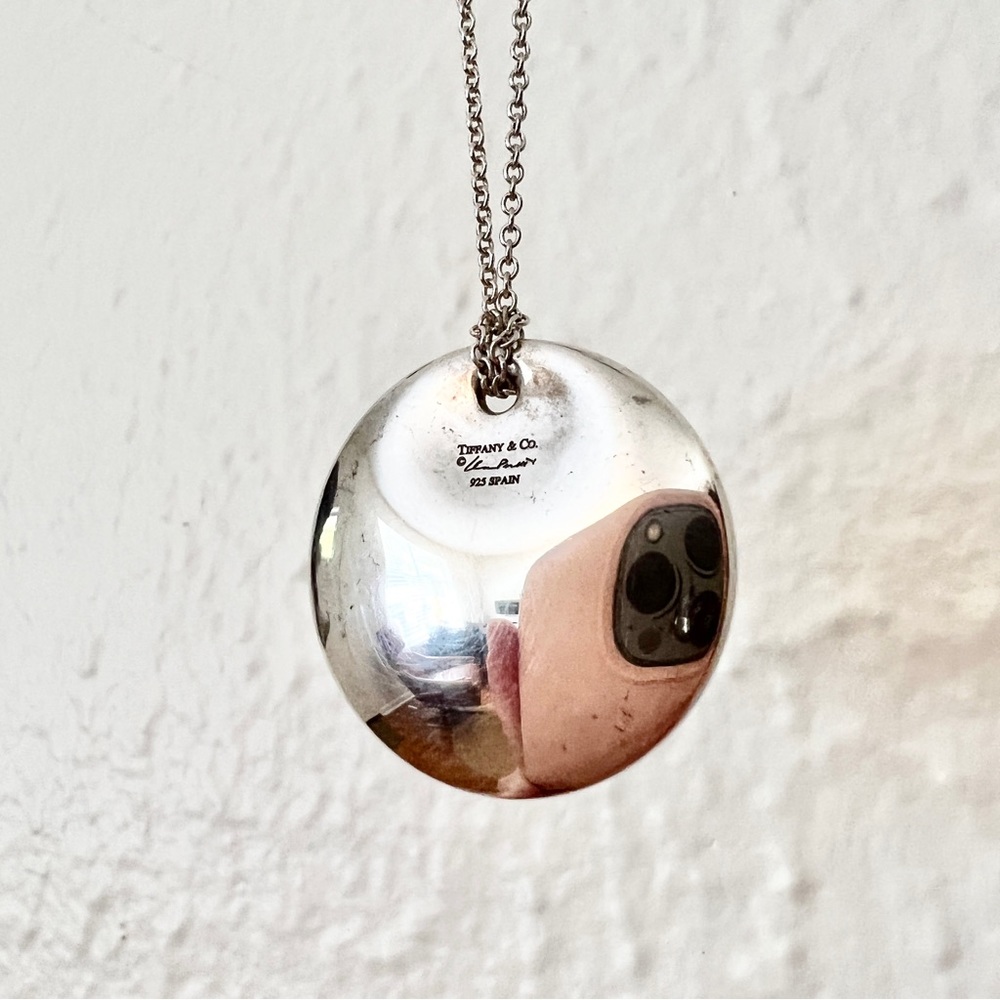 Tiffany & Co. Elsa Peretti Sterling Silver Round Pendant - Picture 8 of 8